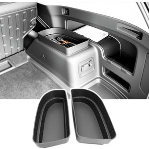 Trunk Organizer Fits for 2010-2024 Toyota 4Runner 5-Seat 2nd Row Trunk Storage Box Compatible with 4Runner Accessories (Pair)