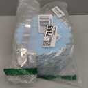 LIYH 97 Pcs Blue Plastic Plates  7.5 Inch Scalloped Edges Disposable Dessert/Salad Plate Blue with Gold Rim Premium Hard Appetizer Cake Plastic Plates for Party,Weddings,Bridal Shower