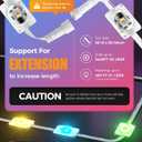 POOFZY Permanent Outdoor Lights for House,150ft RGB+IC Smart Outdoor Decor, 50 Scene Modes,App/Remote Control,IP67 Waterproof,for Christmas,Halloween,Daily & Holiday Party Decor,House Roof Lighting