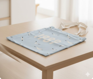 Miss Adola Aesthetic Canvas Tote Bag with Pattern for Women Trendy Casual Music Inspired Cloth Totes Bag for Shopping, Grocery, Gym, Blue Fly Bird