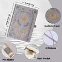 Dotted Journal Notebook for Women Men, Journals for Writing, A5 Aesthetic Dot Notebook for Work, Travel, School,190 Numbered Pages, 5.8x8.4 (Grey)