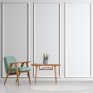 3 Set Accent Wall Molding Kit Premade Wainscoting Panels Wall Molding Peel and Stick Panel White Pre Cut Trim for Walls Picture Frame Molding for Home Decoration (39 x 91 Inch)