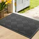 Front Door Mat, Heavy Duty Non-Slip Doormat 31.5"x20", Grey