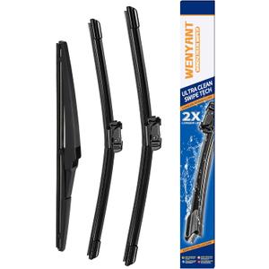 26"/20"/16 Windshield Wipers Compatible with Lexus RX350 RX450h 2016 2017 2018 2019 2020 2021 2022 Front and Rear Wiper Blades for My Car Automotive Replacement (Set of 3)