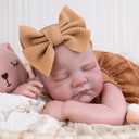 Aori Lifelike Reborn Baby Dolls - 20'' Realistic Sleeping Newborn Girl Doll with Feeding & Outfit Set - Weighted Body for Cuddling, Roleplay Gift for Girls and Kids 3+