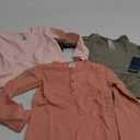 Gerber Baby-Girls 3-Pack Long Sleeve Shirts (4T, Green, Pink & Coral)