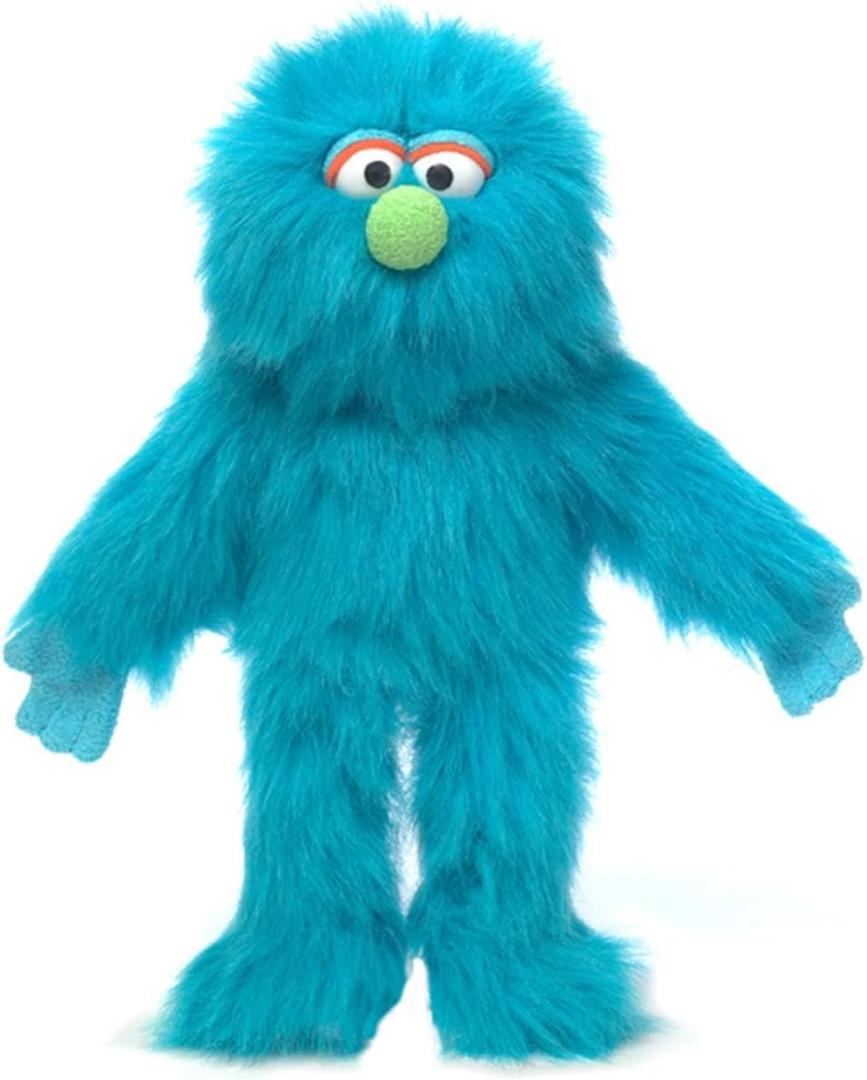 14" Blue Monster, Hand Puppet