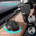 Universal Vacuum Phone Holders for Your Car [360 Rotation Metal Holder] Upgraded Suction Cup Phone Mount for Car/Tesla/Mirror/Wall, Foldable Tesla Phone Mount for All Phones and Thick Cases