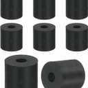uxcell 12Pcs Thick Rubber Spacer, 1 Inch OD x 5/16 Inch ID x 1 Inch Thickness Round Rubber Bushings Anti Vibration Flat Spacer Washers for Home Industrial Machinery