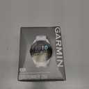 Garmin Forerunner® 265, Running Smartwatch, 46mm, Whitestone/Tidal Blue