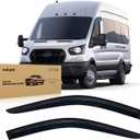 Nilight Window Visors for Ford Transit 2014 2015 2016 2017 2018 2019 2020 2021 2022 2023, Out-Channel Window Wind Deflectors Rain Guards -2PCS