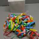 Liliful 100 Pcs Silicone Rubber Wristbands Rubber Wristband Bracelet Bands for Silicone Wristbands for Women Men(Multicolor)