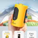 Portable Air Pump for Inflatables, 4000mAh Ultra Fast Air Mattress Pump with Advanced Heat Dissipation, 3 Nozzles Electric Air Pump Inflate Deflate for Sleeping Pads, Pool Floats