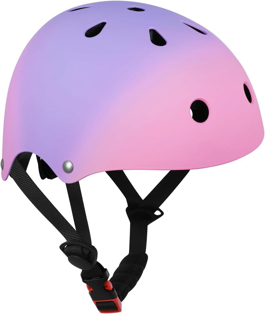 Kids Toddler Bike Helmet for Kids 3-5-8-14 Skateboard Helmet for Roller Skate Scooter Inline Skating Longboard Boys Girls Bicycle Helmet (Medium)