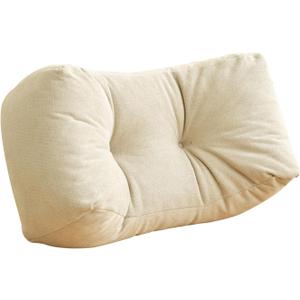 Back Pillow for Chair, Lumbar Support Pillow for Office Chair Lower Back Pain Relief Soft Cushion Car Bed Couch Sitting High Elasticity (White, 35cm*16cm*20cm)