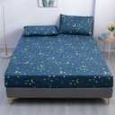 Fitted Sheet and Pillowcase, Waterproof Mattress Protector, Breathable Soft Mattress Pad Cover with Deep Pocket for 6-18 inches Mattress, Noiseless Washable (04,California King)