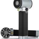 Xoopon Turbo Dryer Blower for Car, 750CFM/3.09LB Thrust Car Dryer with 750W & 64MM Brushless Motor, Infinitely Variable Speed, Cordless Car Blower for Drying, Patio Cleaning, Snow Blowing (Sliver)