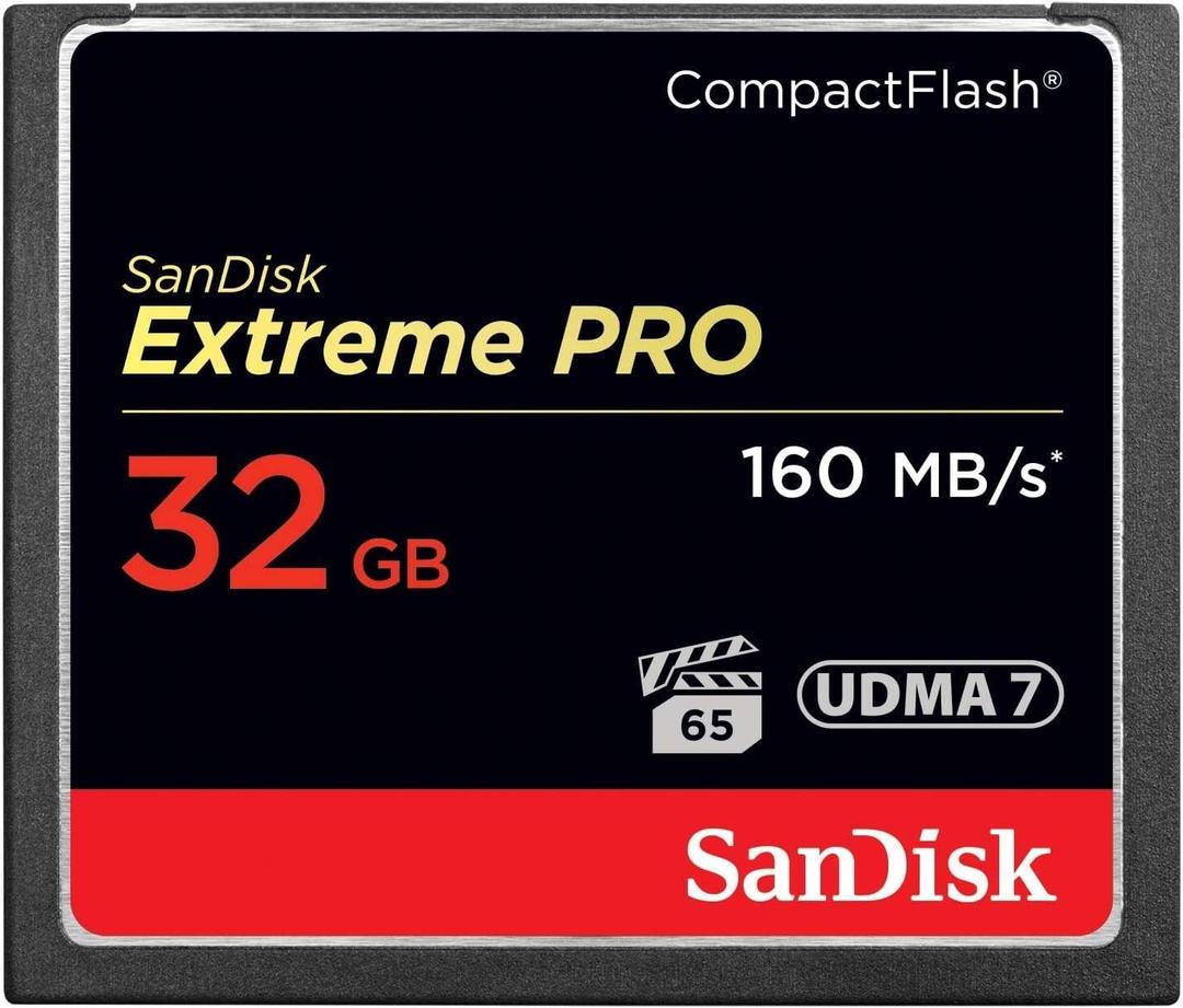 SANDISK 32GB Extreme PRO CompactFlash Memory Card UDMA 7 Speed Up To 160MB/s - SDCFXPS-032G-X46