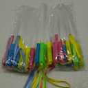 SHQDD 32 PCS Glow Fiber Wands Sticks,LED Light Wands,Glow in the Dark Party Supplies,Fiber Optic Wands, LED Flashing Sticks,Fiber Optic Light Wand Stick for Party, Wedding, New Year Party Favors