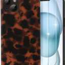 Cute Phone Case for iPhone 15 Case, [with 2X Screen Protector] Tortoise Shell Pattern Leopard Full Camera Protective Slim Shockproof Cool Trendy Aesthetic - Brown Leopard