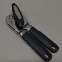 Beneno Heavy Duty Hand Can Opener Manual with Magnet, Durable Sharp Carbon Steel Blade Smooth Cutting, Big Effort-Saving Knob & Soft Grip Handle, Multifunctional Kitchen Tool with Bottle Opener, Green