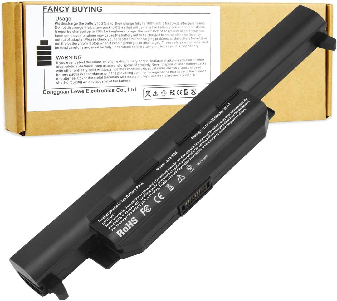 Fancy Buying A32-K55 Laptop Battery for ASUS A33-K55 A41-K55 A45 A55 A75 F45 F55 F75 K45 K55 K75 R400 R403 R500 R503 R700 R704 U57 X45 (9.13*1.75*1.27inch)