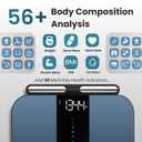 Herz P1 Smart Scale - 8-Electrode Body Composition Scale with Handle | BMI, Body Fat, Muscle Mass, Body Weight Dual-Frequency BIA for Precision Tracking App Tracks 56 Health & Fitness Metrics