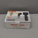 Smart Door Knob with Key & Keypad, Bluetooth Keyless Entry, Biometric Fingerprint Door Lock - Privacy & Passage Doorknob Functions for Home, Bedroom, Office, and Apartment (Black197)