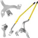 YELLOW JACKET Tire Mount Demount Tool, 3PCS Tire Changer Demount Tool with Extra Bead Keeper, 22.5 to 24.5 inches, Tire Changing Tools for Car Repairing Adapted to Aluminum and Steel Rims, Yellow (cast iron)