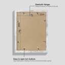 Hongkee 11x14 Picture Frame Set of 2, Made of Glass and Distressed White Wooden Frame, Display 8x10 Pictures with Mat or 11 x 14 Posters without Mat for Wall Mounting, Gallery Photo Frames