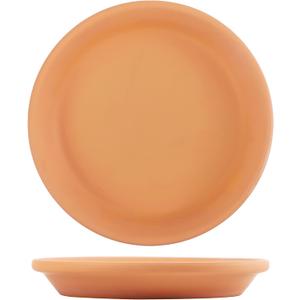 Yishang 11 Inch Terracotta Pot Saucer - 2pcs Large Round Clay Plant Tray with Drainage Hole, Perfect for 10/11/12 Inch Flower Pot, Indoor/Outdoor