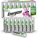 Energizer Recharge Universal Rechargeable AA Batteries (16 Pack), Double A Rechargeable Batteries