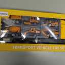 Toddler Boys Construction Truck Vehicle Toy Set with Play Mat and Die-Cast Toy Car, Transport Carrier Truck for Kids 3-5, Birthday Gifts Toys for 3-8 Year Old Boys