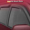 4PCS Rain Guards Window Visors Wind Deflector Fits for 2018-2026 Honda Odyssey, Front & Rear Outside Mount Vent Shade, Tape-on Vent Visors, 2019 2020 2021 2022 2023 2024 2025