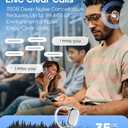 Open Ear Earbuds Wireless Bluetooth 5.4 with Touchscreen Charging Case, 32H Playtime, 6g Lightweight Running Headphones, Sport Over The Ear Earbuds for Running Cycling Workouts...White