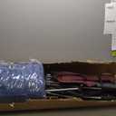 ABORON Folding Camping Cot for Adults, Double Layer 1200D, 500lb Capacity, Heavy Duty Guest Cot with Mat & Carrying Bag for Indoor & Outdoor Use (Original Garnet Red With Blue Pad)