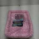 MidWest Homes for Pets QuietTime Fashion Dog Bed  Pink Faux Fur Bolster, Ultra-Soft and Machine Washable, Fits 24-Inch Crates and Carriers, for Small Breed Dogs