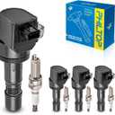 PHILTOP Set of 4 Ignition Coil Pack and Iridium Spark Plugs Fits for Honda 2012-2015 Civic 1.8L,2016-2022 HR-V,Acura 2013-2015 ILX 2.0L