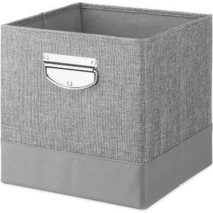 Whitmor 14-Inch Collapsible Cube, Gray, 6 Pack