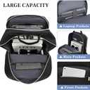 School Backpack for Teen Girls - Cute College Backpacks Student Bookbag Travel Back Pack for Women with USB Charger 17 inch Laptop Bags Anti-theft Casual Daypack (Black)