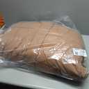 Amazon Essentials Women's Oversized Long Puffer Jacket (5X, Light Brown)