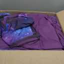 7PCS Purple Comforter Sets Queen,Girls Galaxy Comforter Queen,Girls Bed Sets Queen,Bed in a Bag with Flat Sheet and Fitted Sheet,Pillowcases,Cushion Covers for Girl,Galaxy Bedding Sets, Queen-7pcs