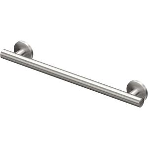 Gatco 853 Latitude II 18 Inch Grab Bar, ADA Compliant, Stainless Steel Bathroom Handicap Safety Bar, for Shower and Bathtub (Satin Nickel)