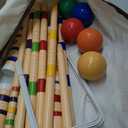 ropoda Six-Player Croquet Set with Wooden Mallets, Colored Balls, Sturdy Carrying Bag for Adults &Kids, Perfect for Lawn,Backyard,Park and More, 28"-standard