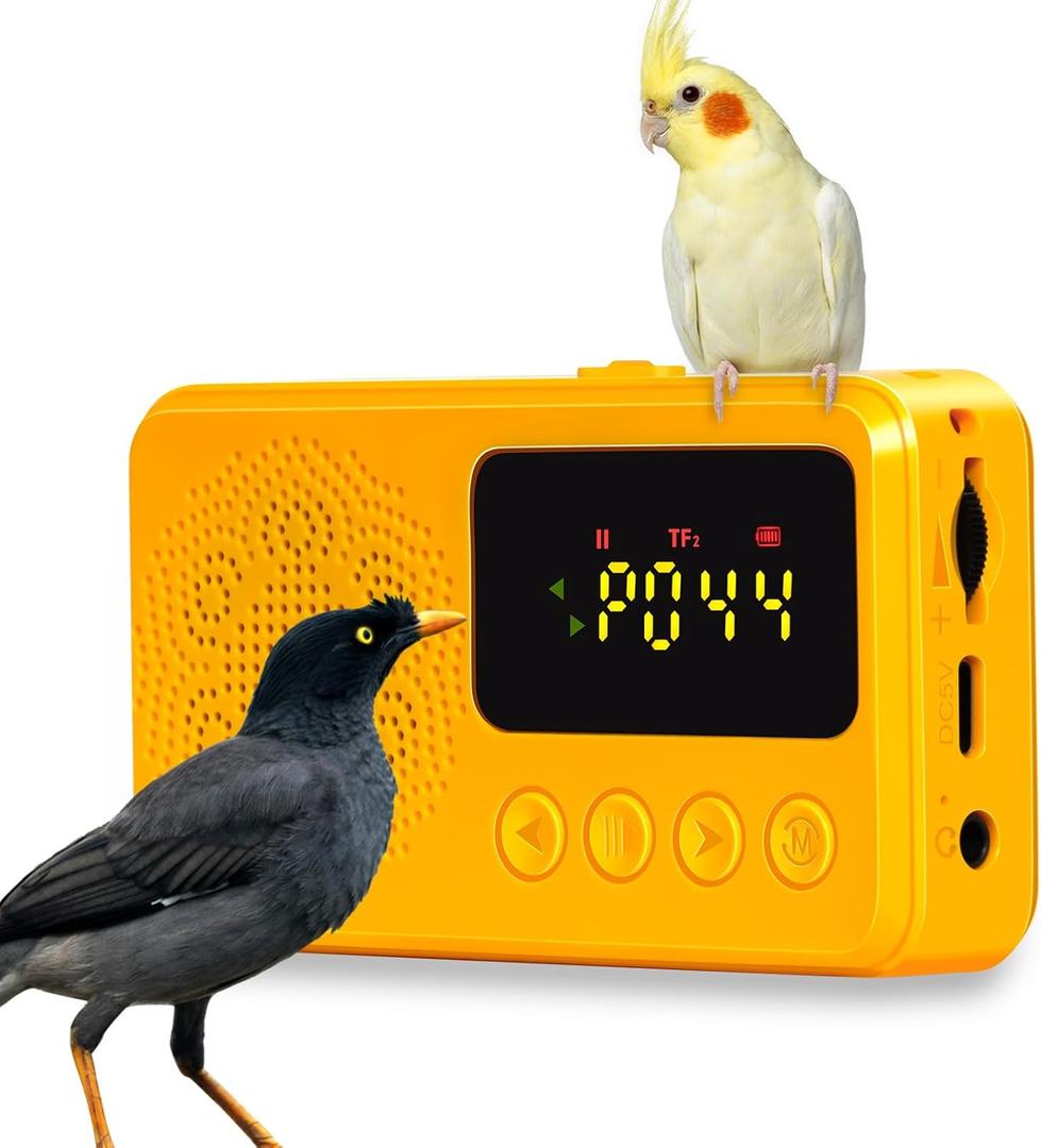 Parrot Toys, Bird Learning Machine - Teach Talking, Whistling, and Singing