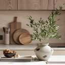 Uguisu Farmhouse vase for Home Decor. Ceramic vase, Vintage Style, Suitable for Table Decoration. Pottery Shop Decoration Gray-Brown(Small)