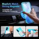 Casetego for Galaxy A17 5G Case,Compatible with MagSafe,[Military Grade Drop Test] Full Body Protection Slim Shockproof Rugged Marble Women Case for Samsung Galaxy A17 5G 6.7 inch,Blight Blue