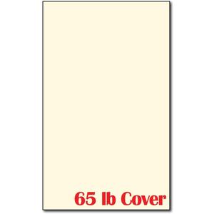 250 Sheets Cream Colored Legal Size Cardstock (8.5 X 14 Inches) - 65lb Cover