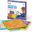 hand2mind Mindful Maze Boards, Tactile Sensory Toys for Toddlers, Anxiety Relief Items, Calm Down Corner Supplies, Emotional Regulation Tools for Kids, Play Therapy Toys, Mindfulness Gifts