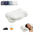 Mellow Sleep Pillow for Neck Support Cloud Pillow Memory Foam Cervical Pillow with Cooling Pillowcase, Adjustable Height for All Sleeping Positions, Standard